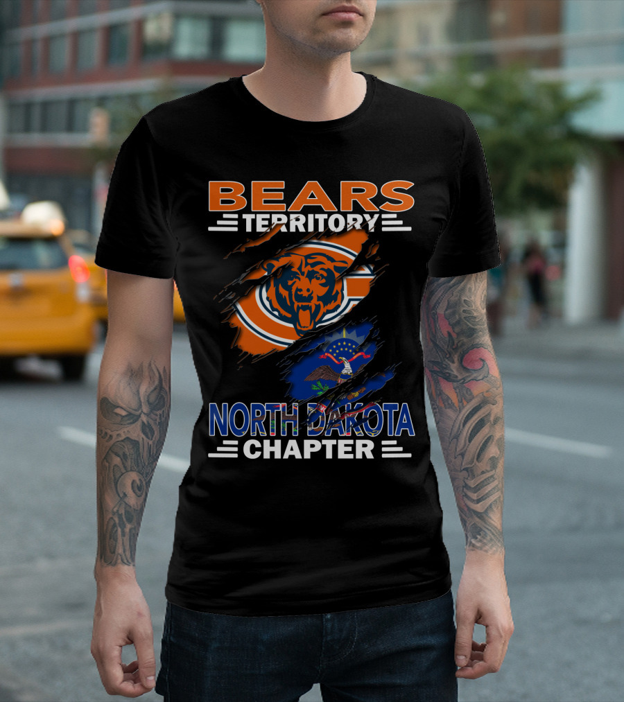 BEARS Territory Chicago Bears North Dakota Chapter T-Shirt