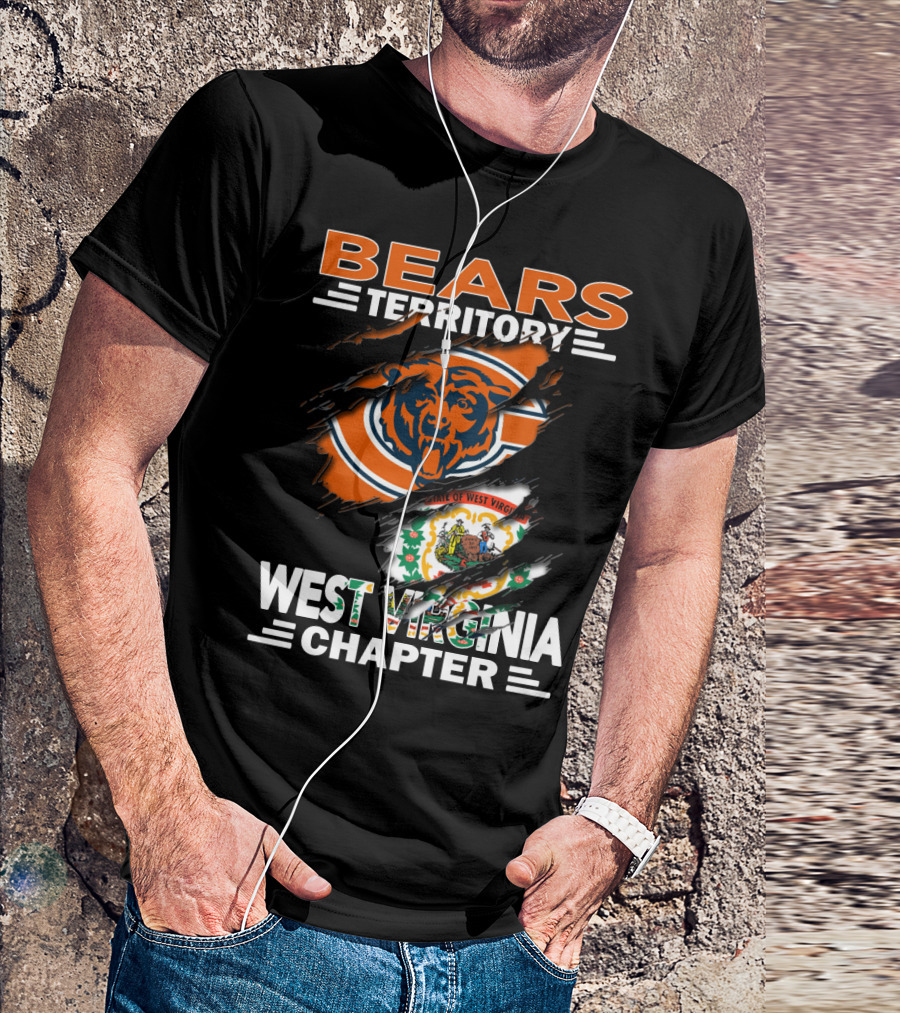 Bears Territory Chicago Logo West Virginia State Emblem Chapter T-Shirt
