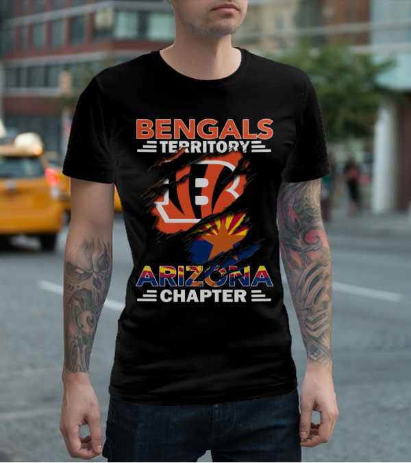Bengals Territory Arizona Chapter Bengals Logo Arizona Flag T-Shirt