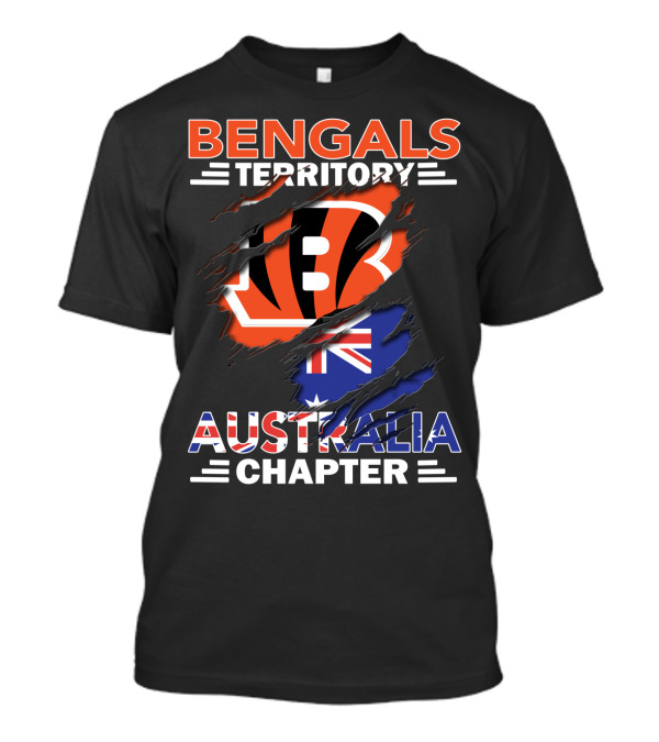 Bengals Territory Australia Chapter With Flag T-Shirt