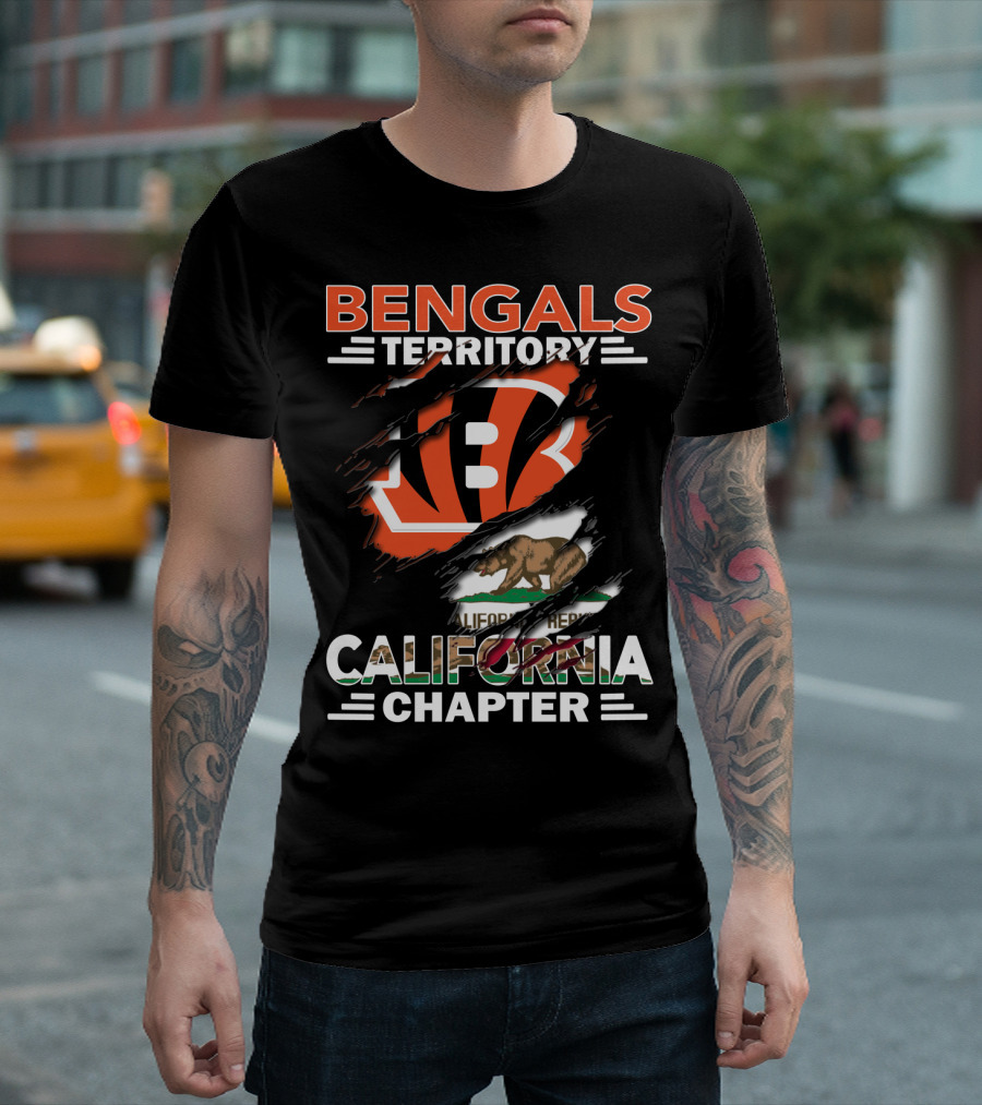 Bengals Territory California Chapter Bear Flag T-Shirt