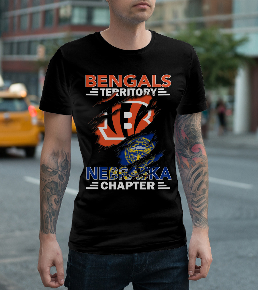 Bengals Territory Nebraska Chapter State Seal Logo Integration T-Shirt