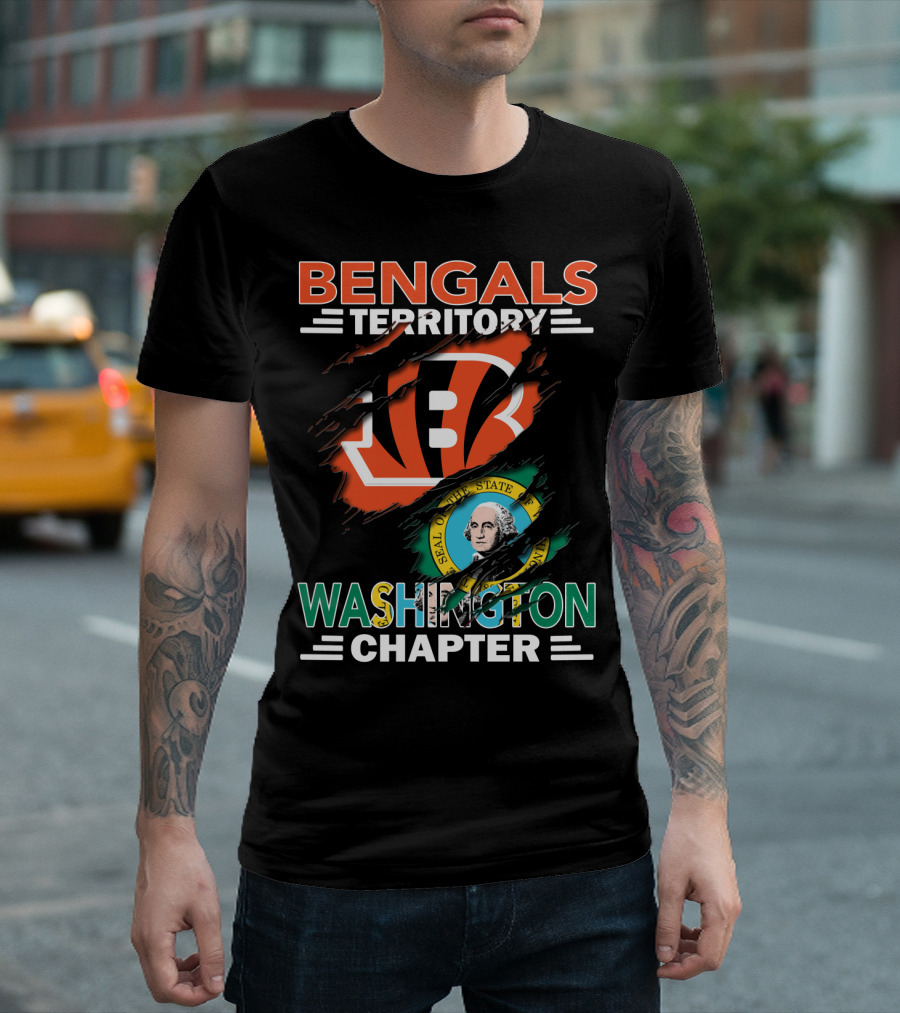Bengals Territory Washington Chapter State Seal T-Shirt