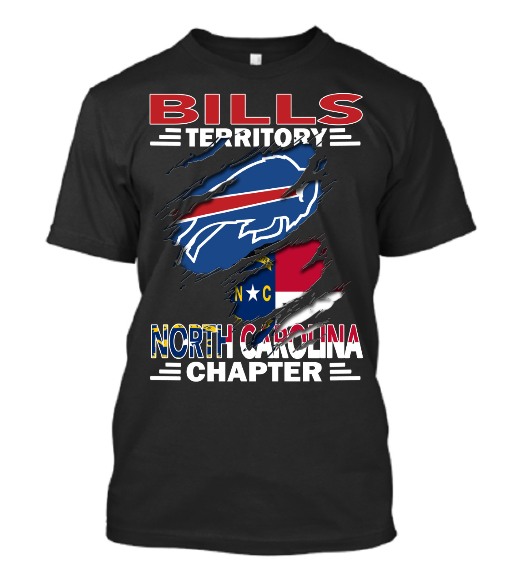 Bills Territory North Carolina Chapter NC Buffalo Football Fan Club T-Shirt