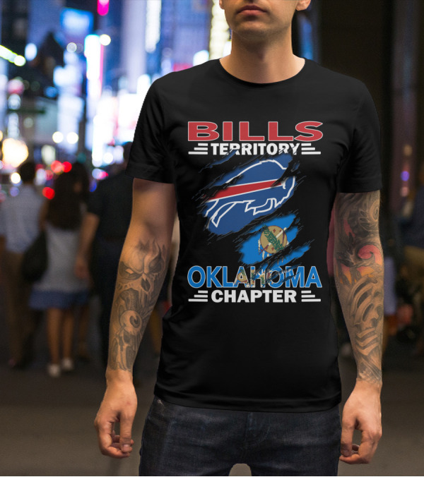Bills Territory Oklahoma Chapter Buffalo Football Oklahoma Flag T-Shirt