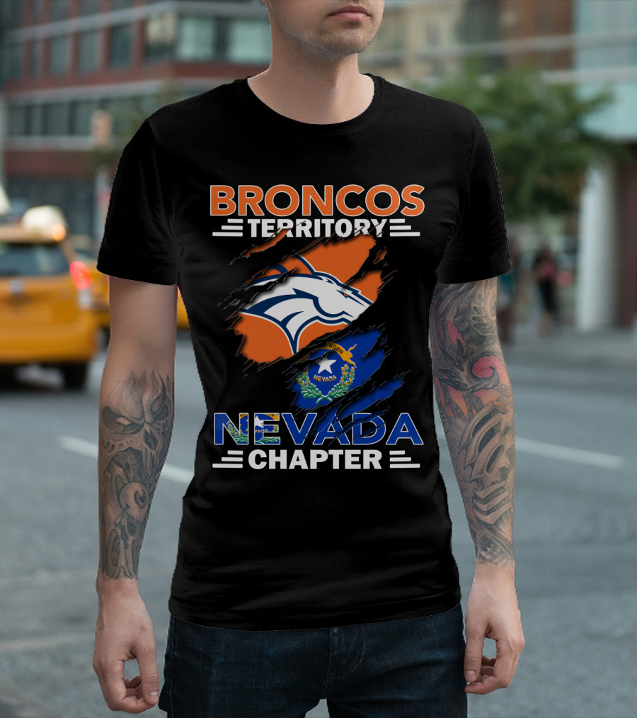 Broncos Territory Nevada Chapter Born Nevada T-Shirt