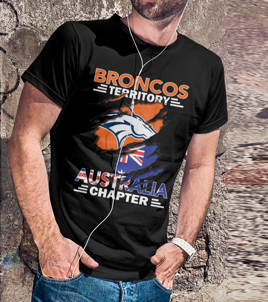 Broncos Territory Australia Chapter Flag T-Shirt