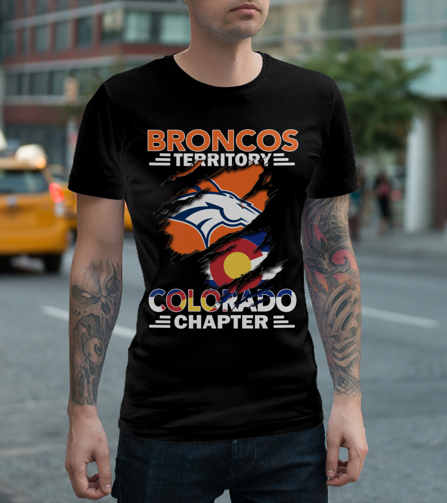 Broncos Territory Colorado Chapter Denver Football Pride T-Shirt