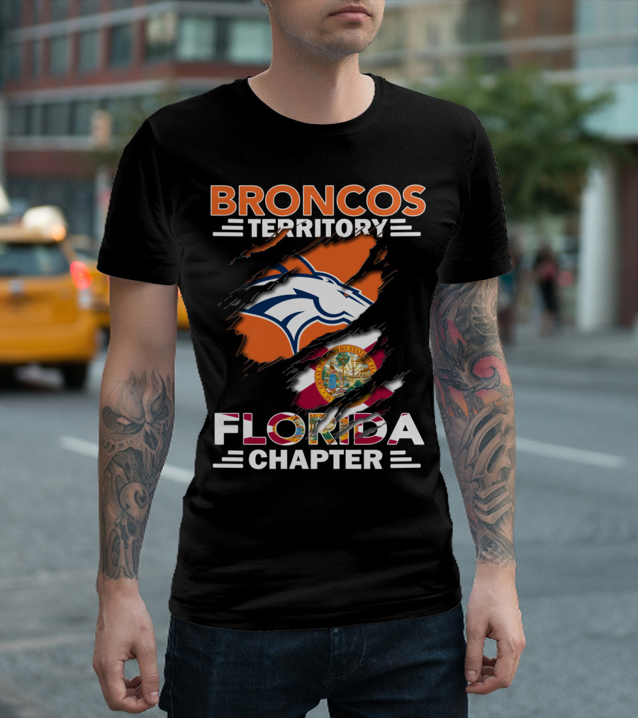 Denver Broncos Territory Florida Chapter Fan Club T-Shirt