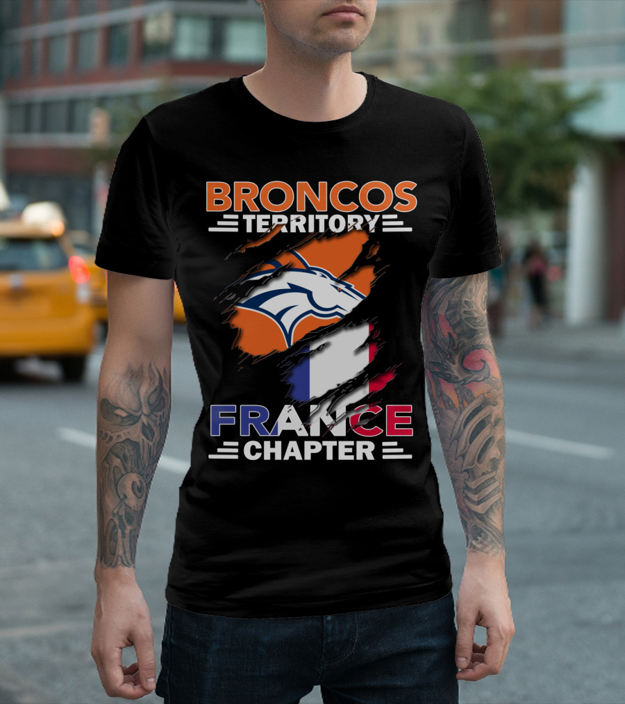 Broncos Territory France Chapter French Flag Fan Edition T-Shirt