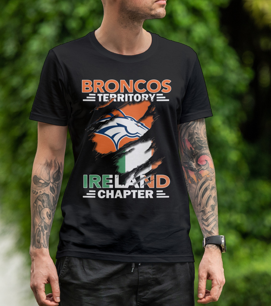 Broncos Territory Ireland Chapter Flag T-Shirt