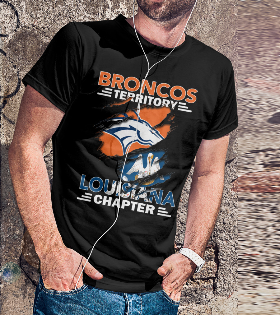 Broncos Territory Louisiana Chapter NFL Fan Club T-Shirt