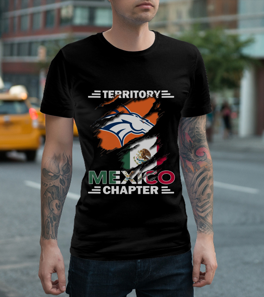 Broncos Territory Mexico Chapter Flag T-Shirt