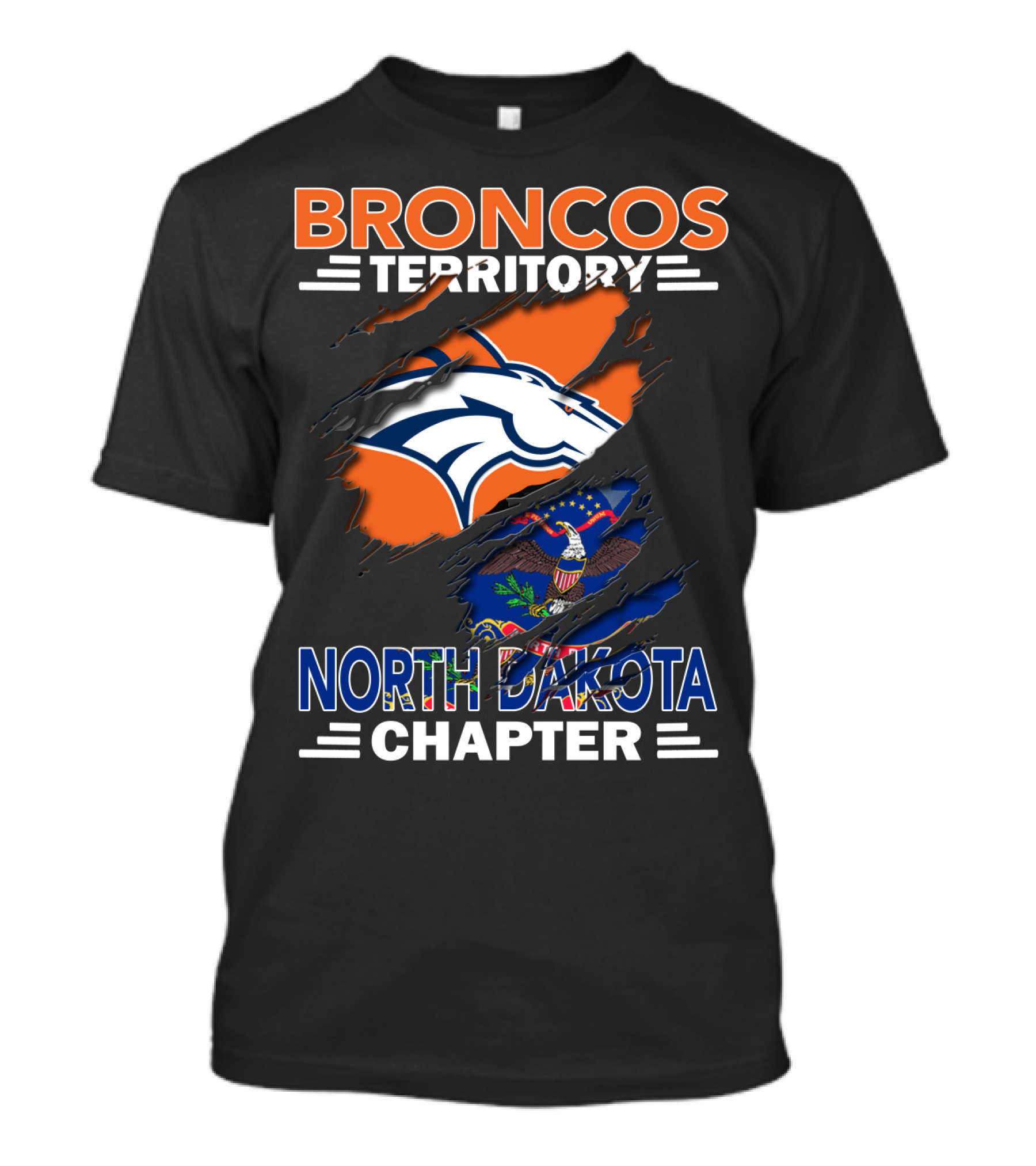 Broncos Territory North Dakota Chapter NFL Fan Club T-Shirt