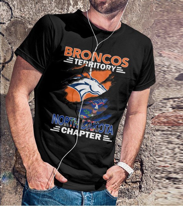 Broncos Territory North Dakota Chapter NFL Fan Club T-Shirt