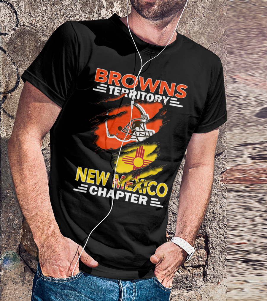 Browns Territory New Mexico Chapter Helmet And Zia T-Shirt
