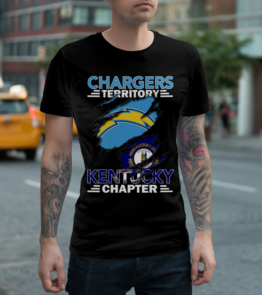 Chargers Territory Kentucky Chapter Commonwealth of Kentucky Flag T-Shirt