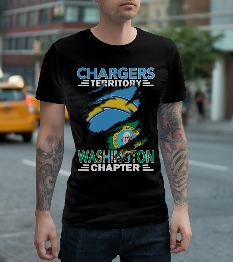 Chargers Territory Washington Chapter Seal T-Shirt