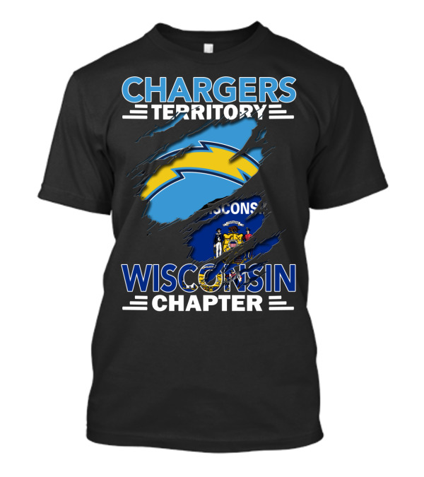 Chargers Territory Wisconsin Chapter NFL Los Angeles Team T-Shirt