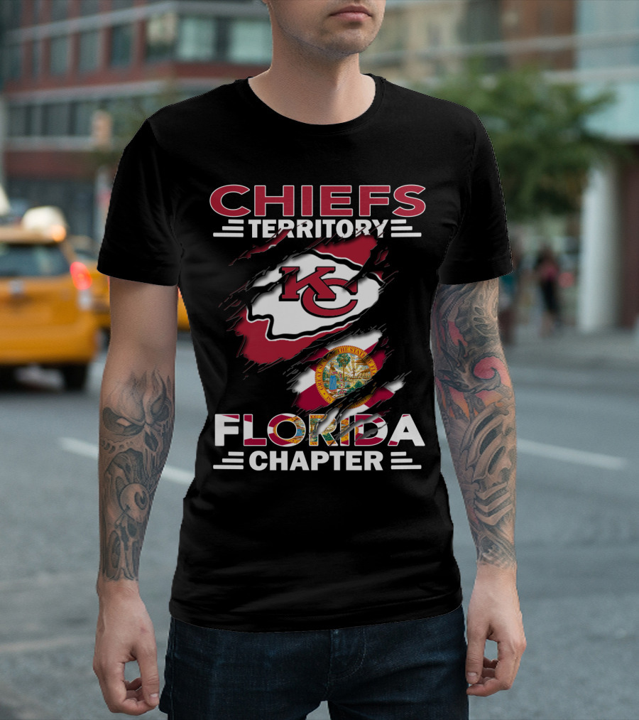 Chiefs Territory Florida Chapter KC Logo Florida Seal T-Shirt