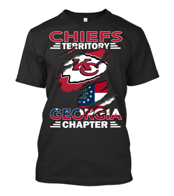 Chiefs Territory Georgia Chapter Kansas City Football Fan Club T-Shirt