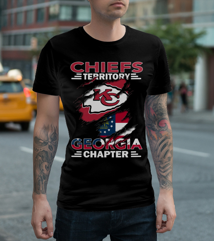 Chiefs Territory Georgia Chapter Kansas City Football Fan Club T-Shirt