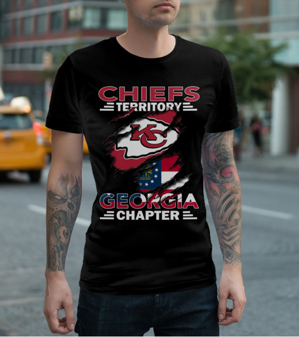 Chiefs Territory Georgia Chapter Kansas City Football Fan Club T-Shirt