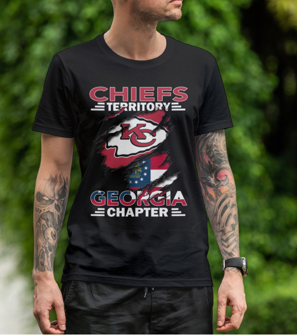 Chiefs Territory Georgia Chapter Kansas City Football Fan Club T-Shirt