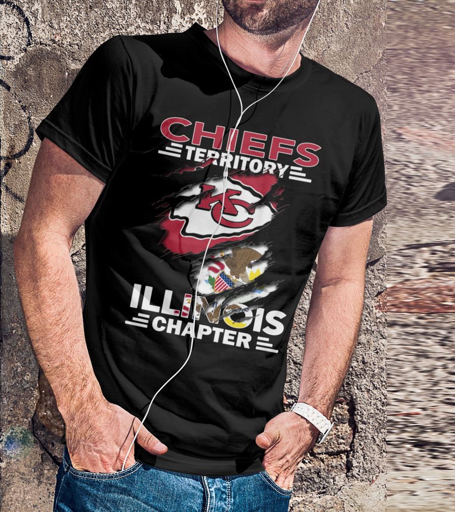 Chiefs Territory KC Logo Illinois Chapter T-Shirt