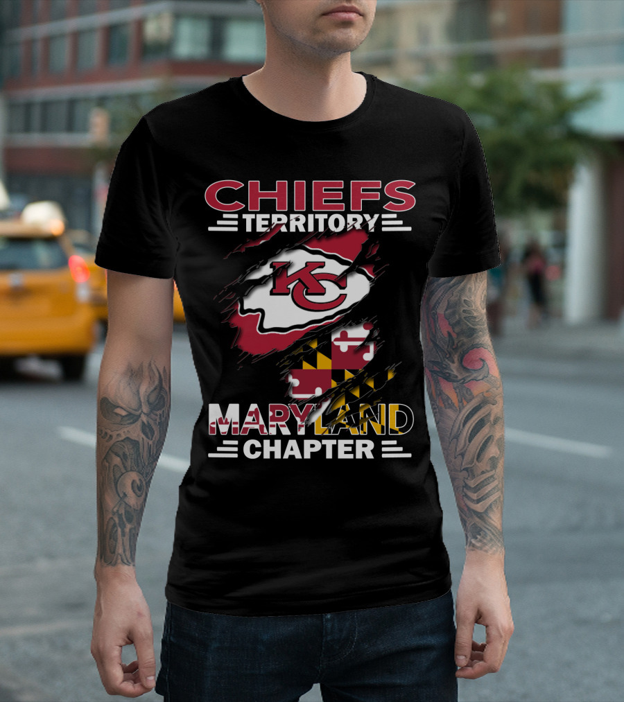 Chiefs Territory KC Logo Maryland Chapter T-Shirt