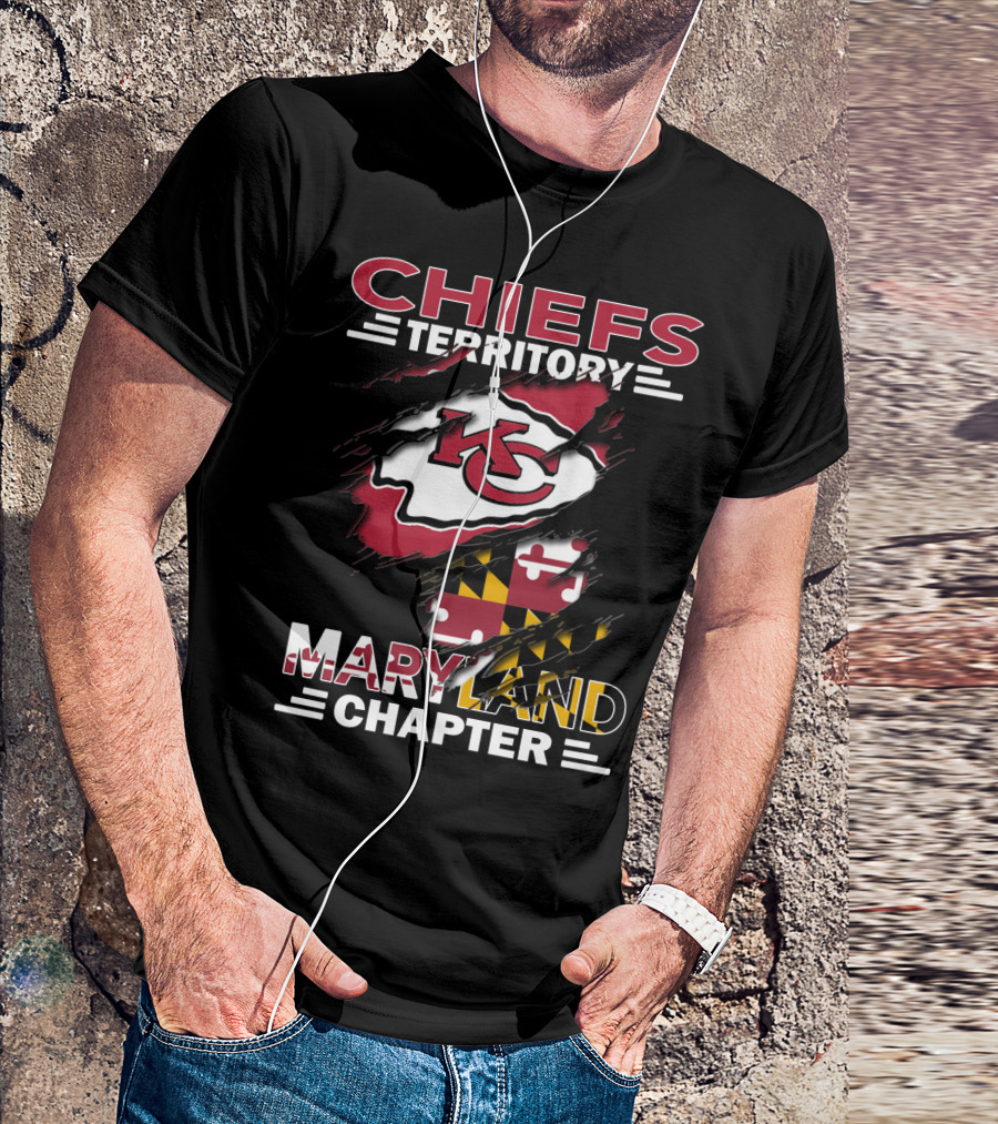 Chiefs Territory KC Logo Maryland Chapter T-Shirt