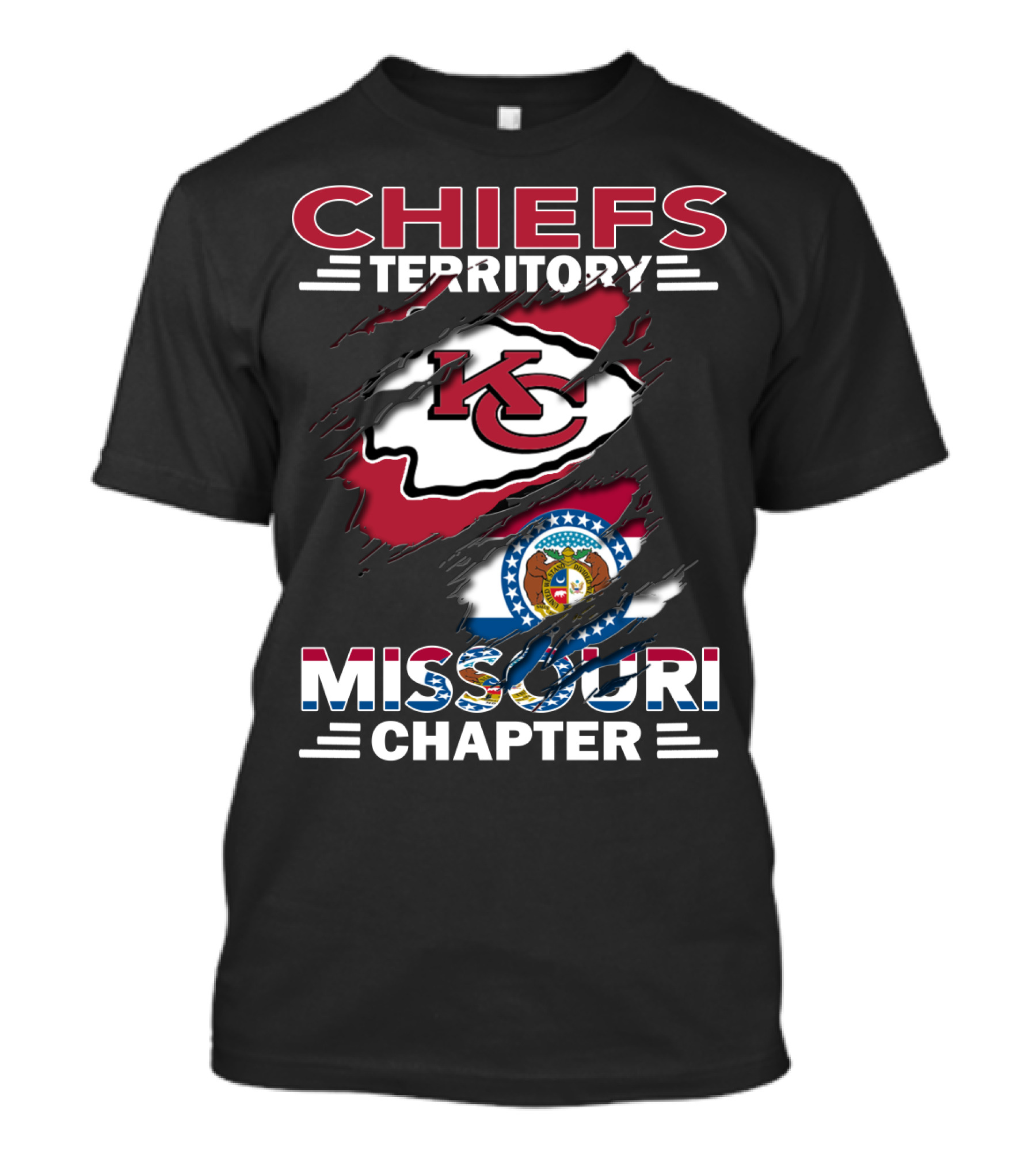 CHIEFS TERRITORY KC Missouri Chapter T-Shirt