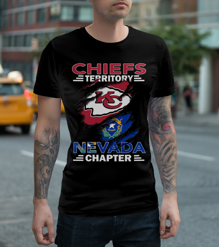 Chiefs Territory Kansas City Logo Nevada Chapter Football Fan T-Shirt