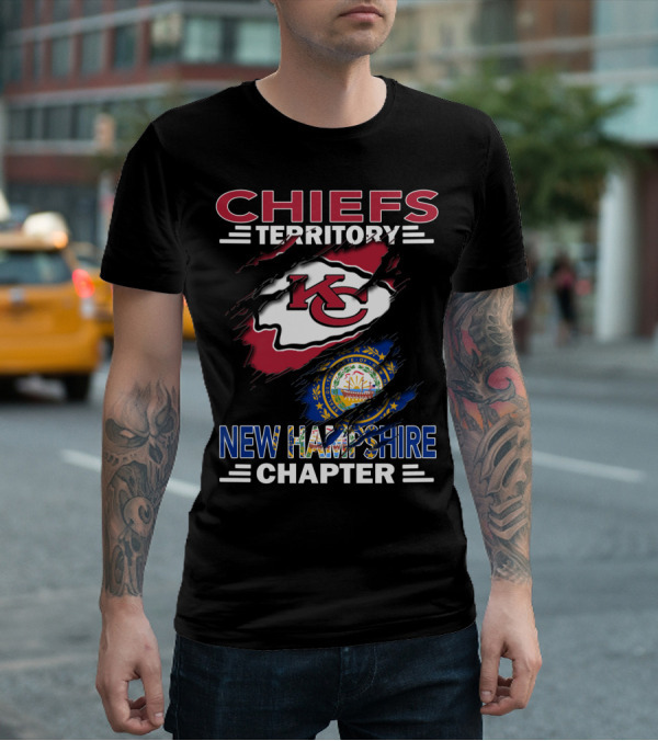 Chiefs Territory New Hampshire Chapter NFL Kansas City Chiefs Fan Club T-Shirt
