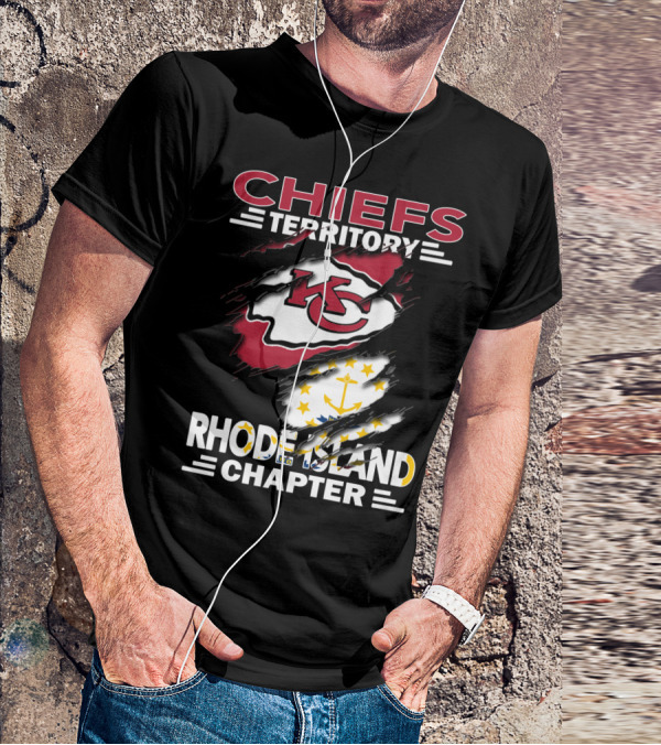 Chiefs Territory Rhode Island Chapter Kansas City Fan Club T-Shirt