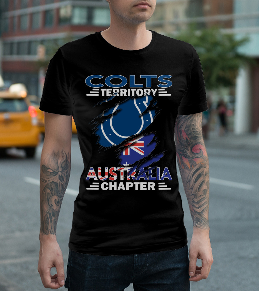 Colts Territory Australia Chapter Flag Emblem T-Shirt