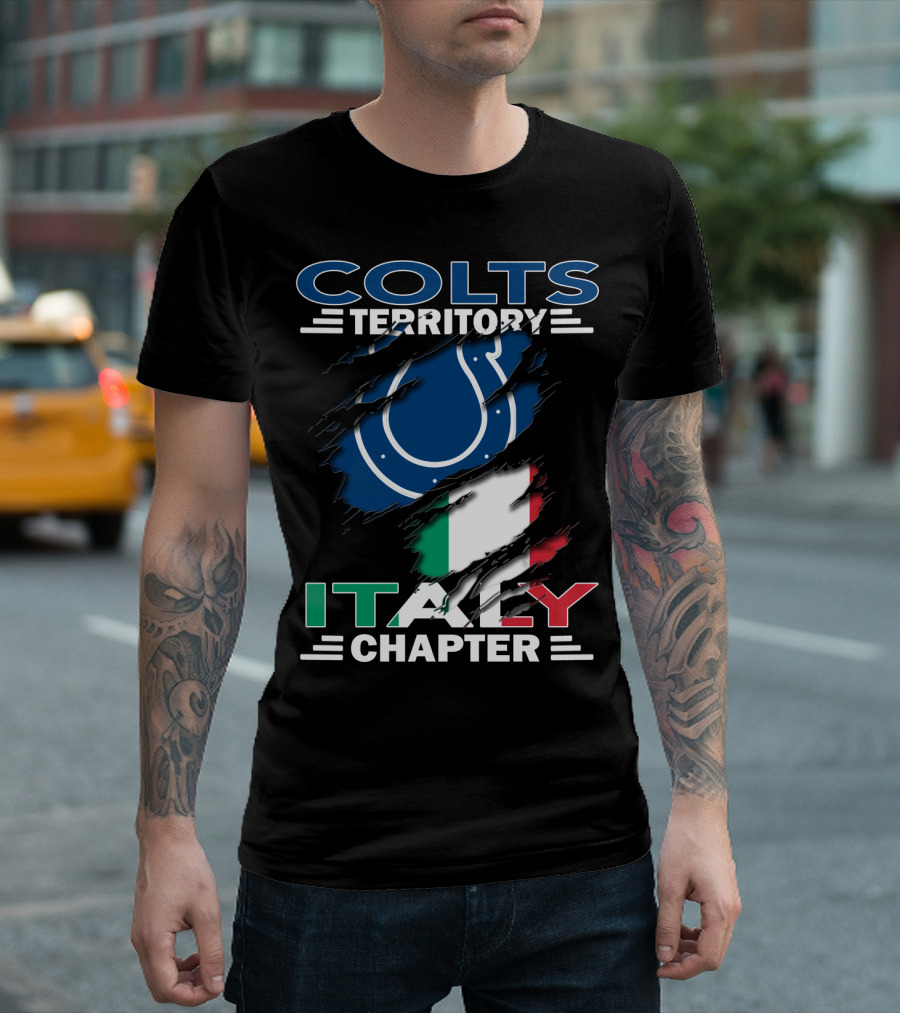 Colts Territory Italy Chapter Indianapolis Colts Italian Fan Club T-Shirt