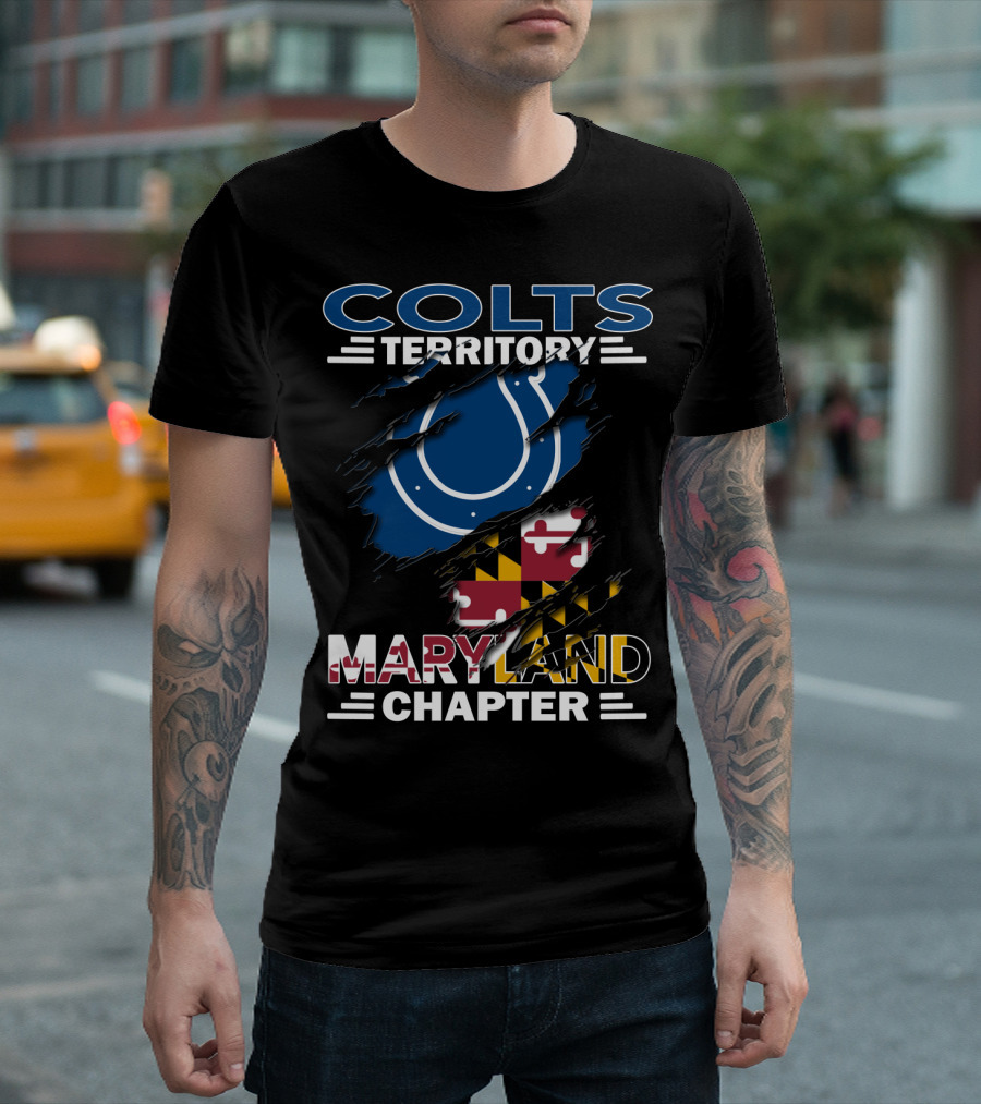 Colts Territory Maryland Chapter Maryland Flag T-Shirt