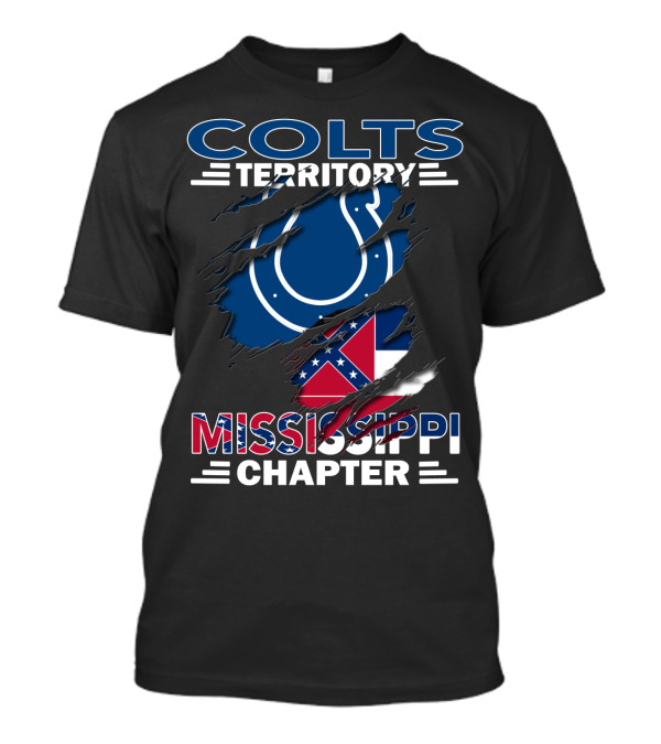 Colts Territory Mississippi Chapter Rebel Flag T-Shirt