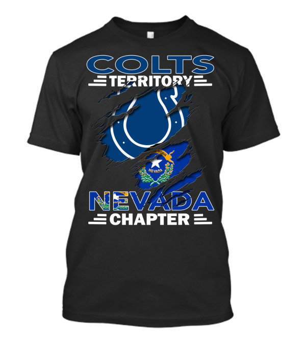 Colts Territory Nevada Chapter Indianapolis Colts Nevada Flag Combination T-Shirt