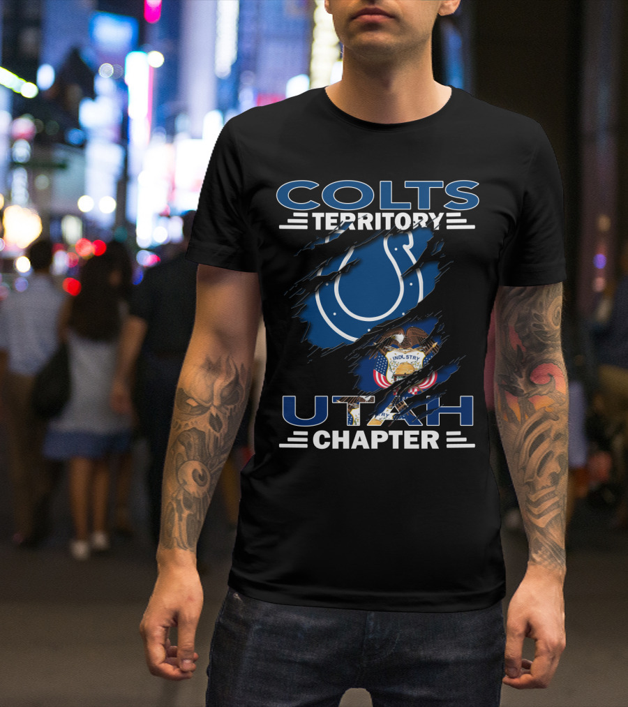 Colts Territory Utah Chapter State Flag Emblem T-Shirt