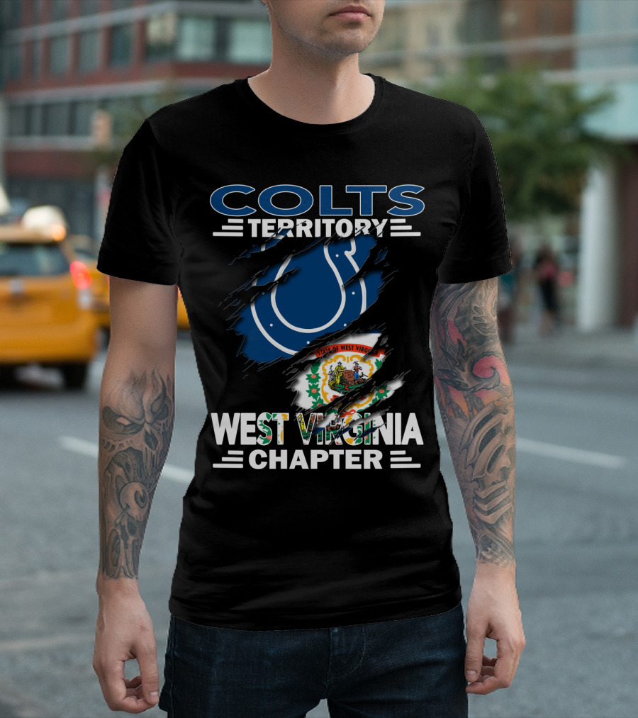 Colts Territory Indianapolis Colts West Virginia Chapter State Pride T-Shirt