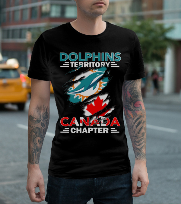 Dolphins Territory Canada Chapter Miami Dolphins Fan Club T-Shirt