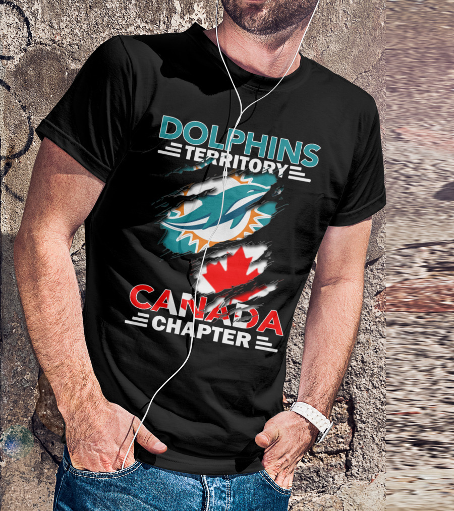 Dolphins Territory Canada Chapter Miami Dolphins Fan Club T-Shirt