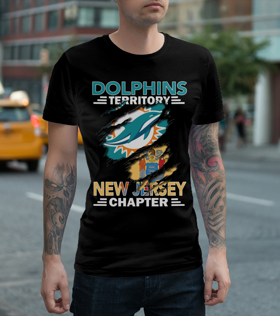 Dolphins Territory New Jersey Chapter NFL Football Fan Club T-Shirt