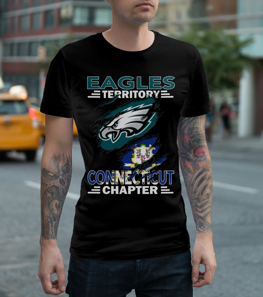 Eagles Territory Connecticut Chapter Fan Club Logo Banner T-Shirt