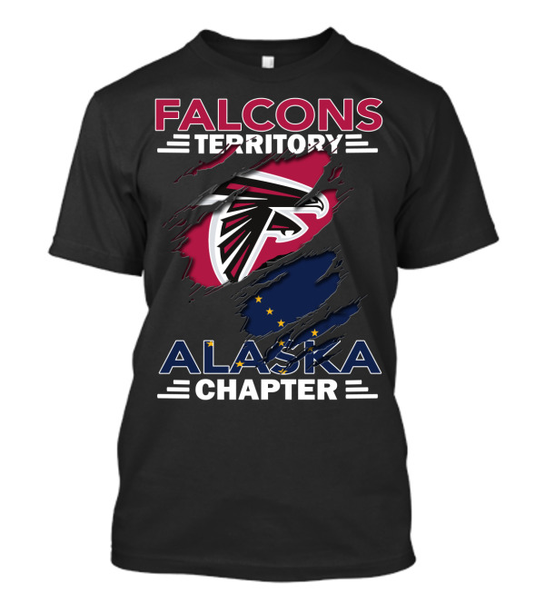 Falcons Territory Alaska Chapter Logo With State Flag Elements T-Shirt