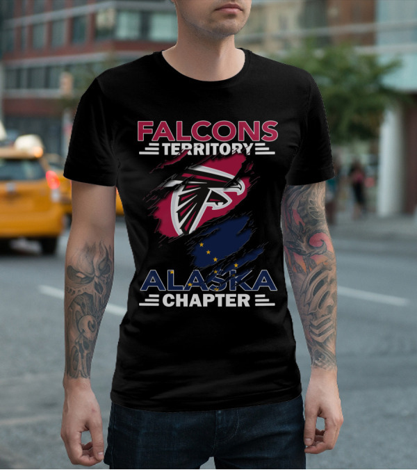 Falcons Territory Alaska Chapter Logo With State Flag Elements T-Shirt