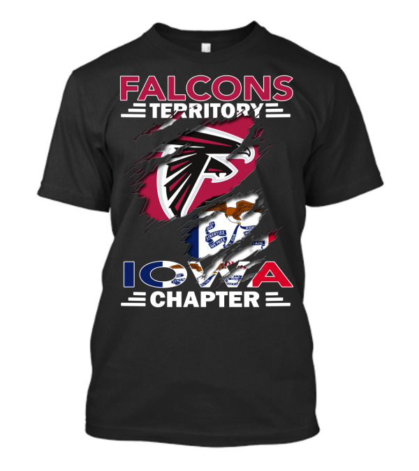 Falcons Territory Iowa Chapter Flag T-Shirt