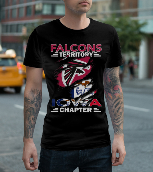 Falcons Territory Iowa Chapter Flag T-Shirt